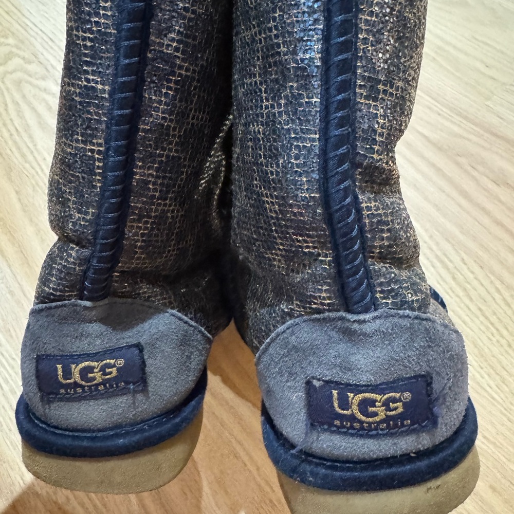 UGG Shimmering Navy Boots - Picture 4 of 7